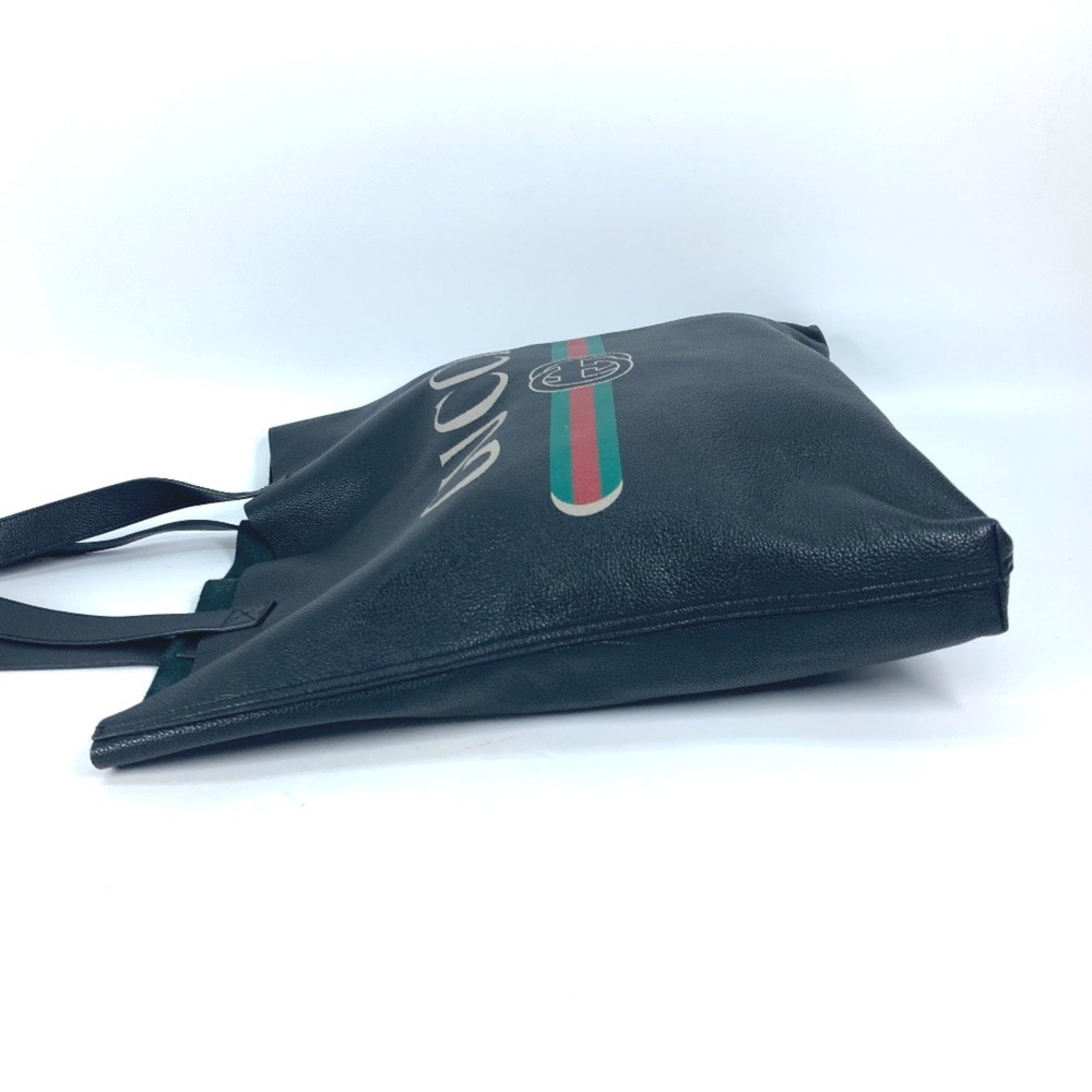 GUCCI Authentic Black Leather Shoulder Bag - Picture 4 of 12